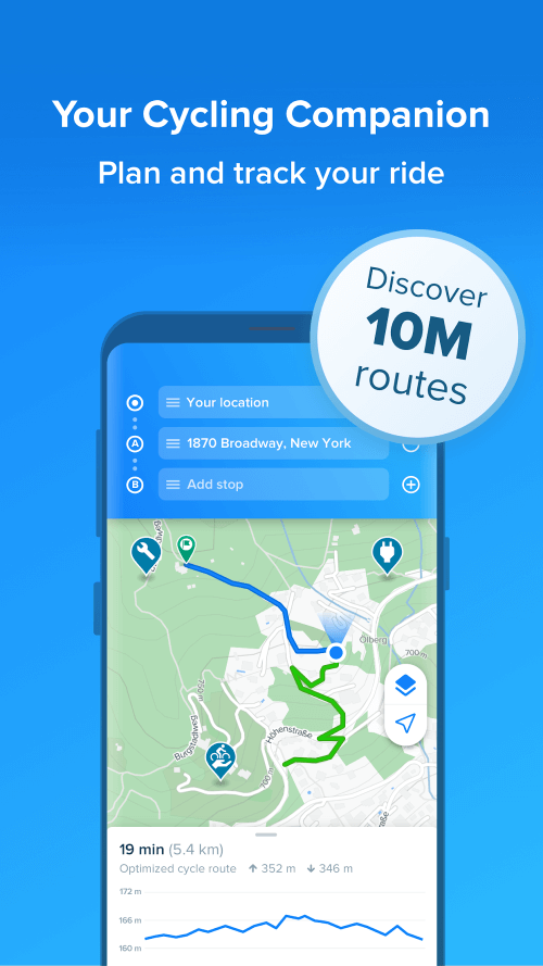 Bikemap: Cycling Tracker & Map