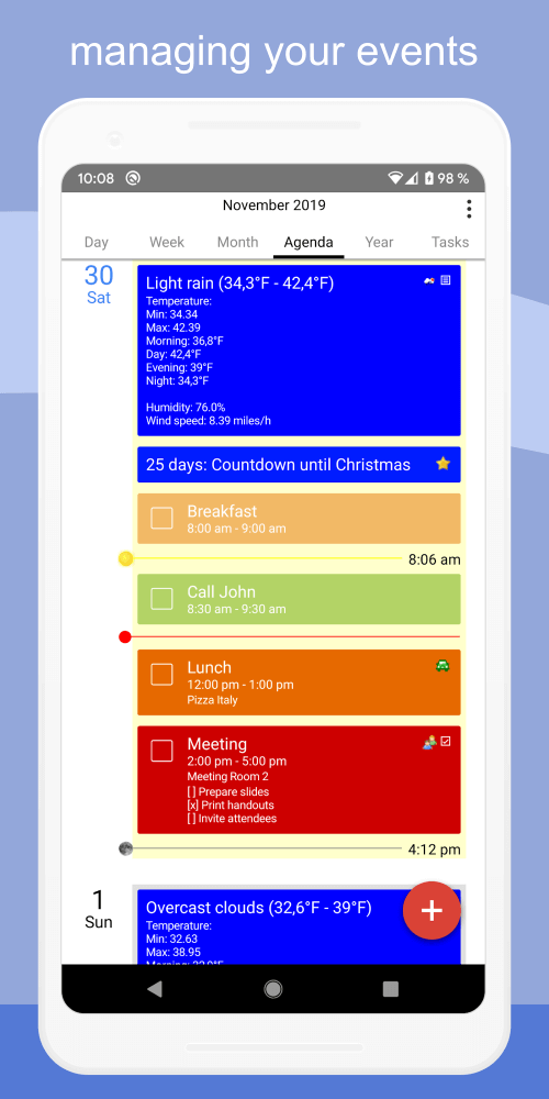 CalenGoo – Calendar and Tasks