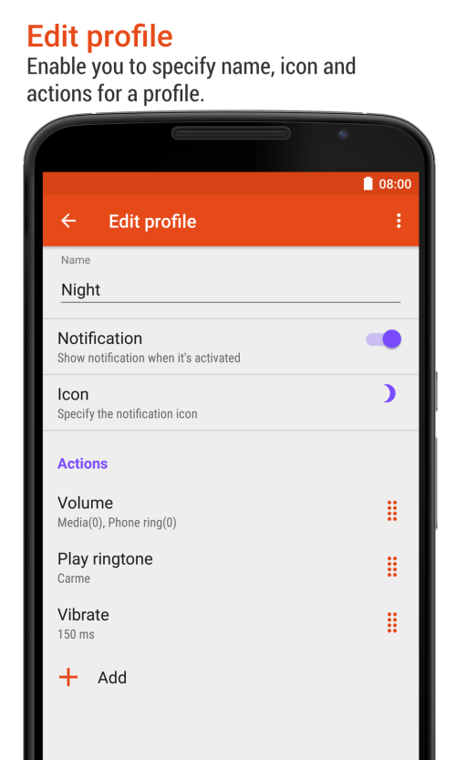 aProfiles – Auto tasks