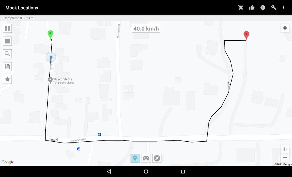 Mock Locations (fake GPS path)