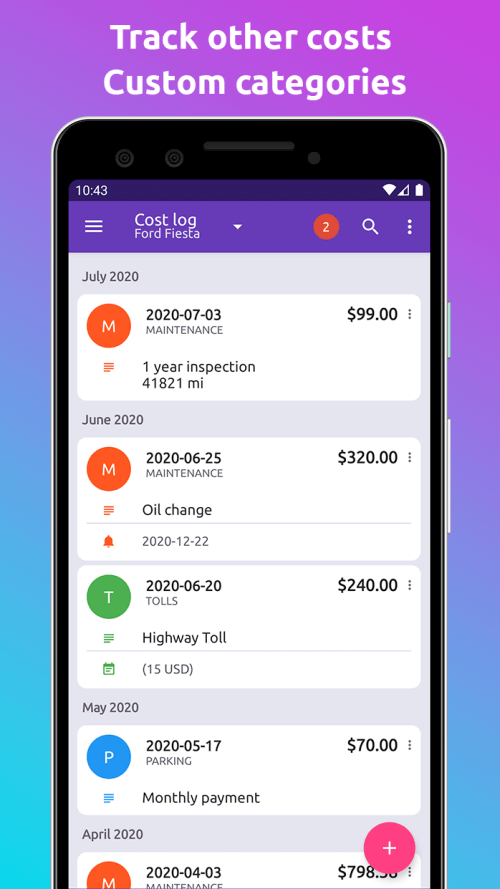 Fuelio: gas log & gas prices