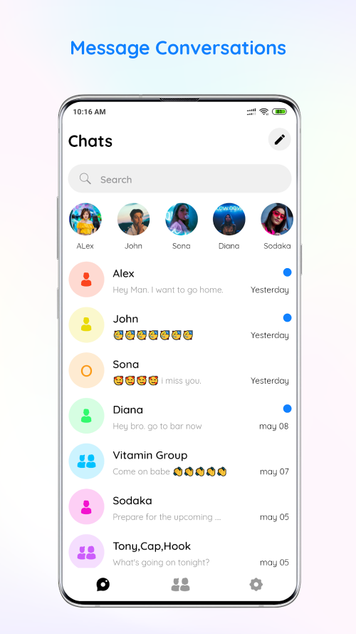 Messenger Color – SMS