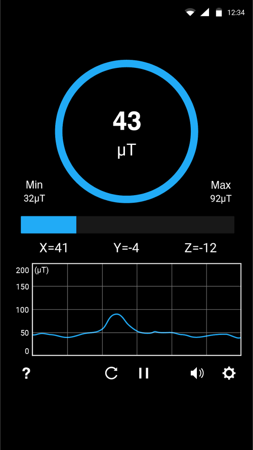 Metals Detector: EMF detector