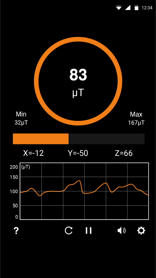 Metals Detector: EMF detector