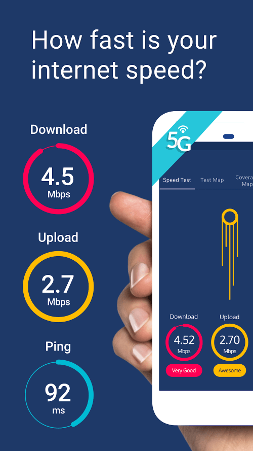 Meteor Speed Test 4G, 5G, WiFi