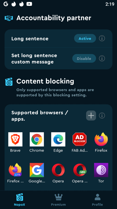 NopoX – Porn blocker