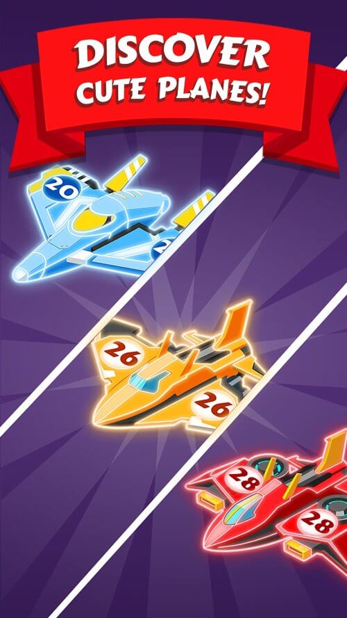 Merge Planes Neon Game Idle