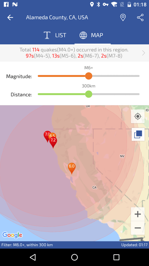 Earthquakes Pro