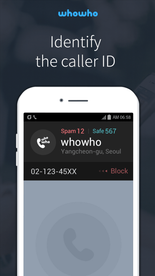 whowho – Caller ID & Block