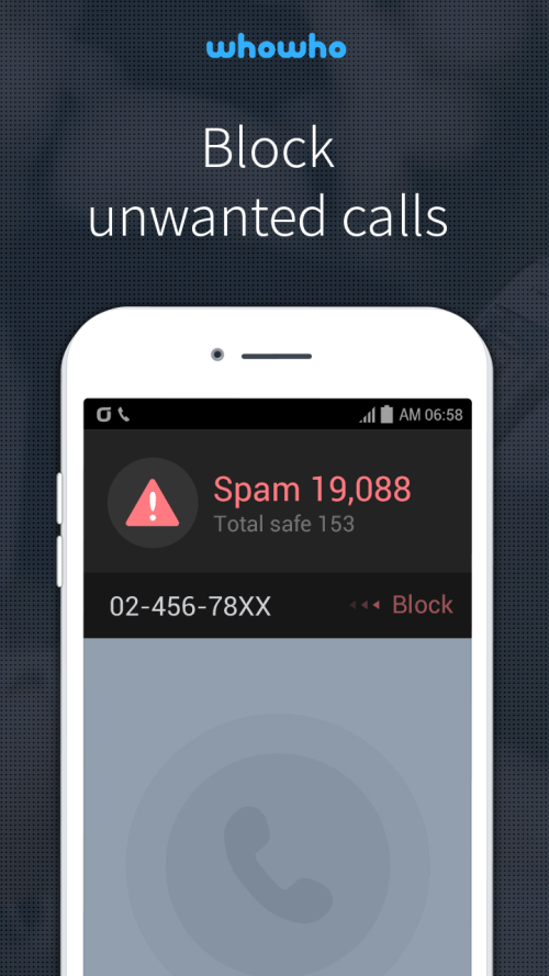 whowho – Caller ID & Block