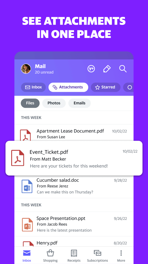 Yahoo Mail – Organized Email