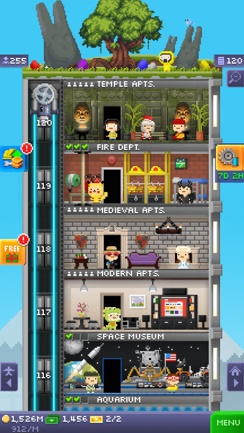 Tiny Tower: 8 Bit Retro Tycoon